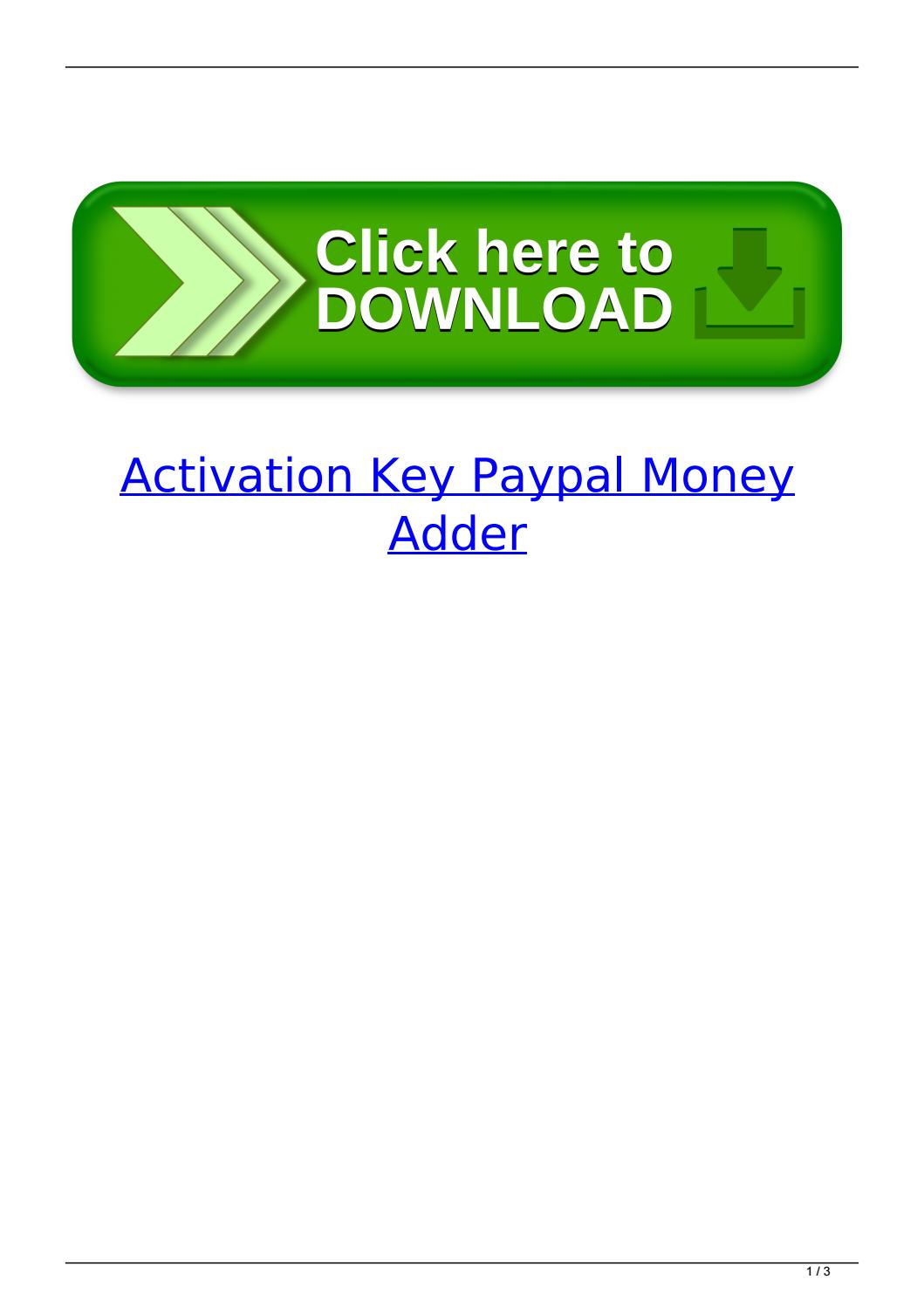 Paypal money adder v8 0 activation code free shipping